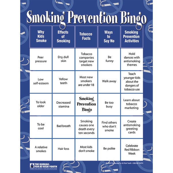 SB38538-Smoking Prevention BINGO