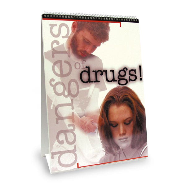 SB39950-Dangers of Drugs Flip Chart - 17 in.x 22 in.