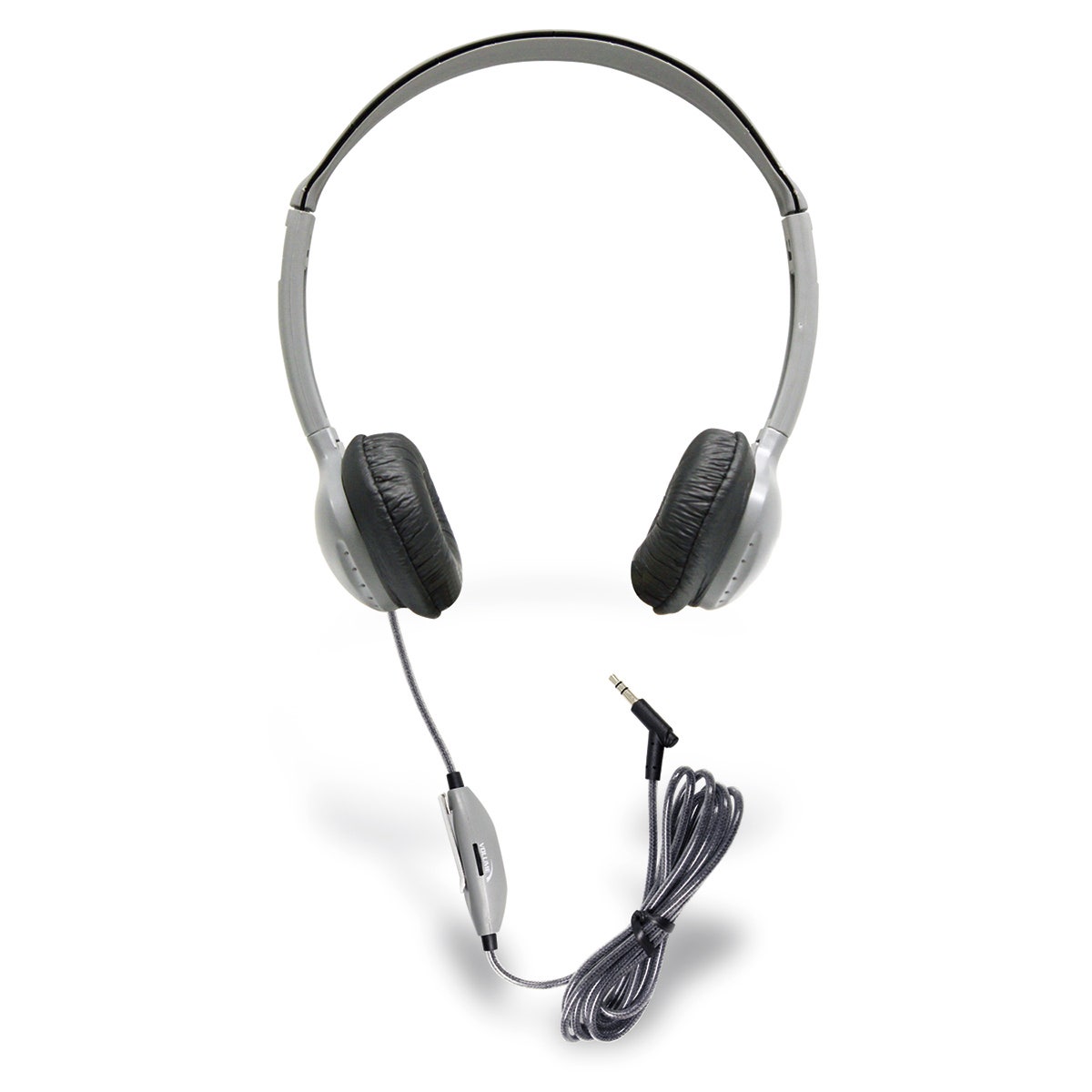 SB40575-HamiltonBuhl™ SchoolMate On-Ear Stereo Headphone with Leatherette Cushions and in-live Volume