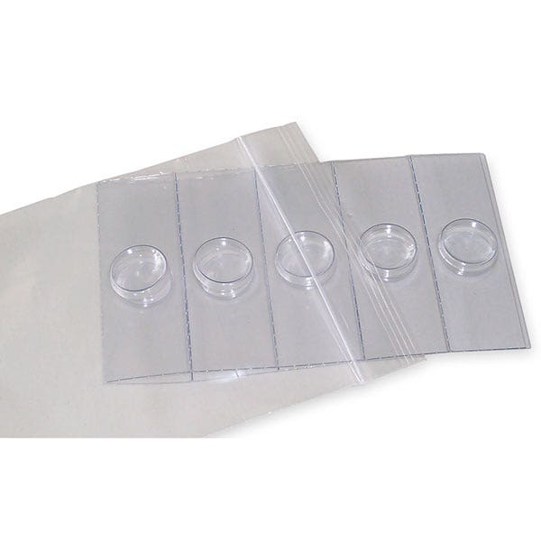 SB40764-Plastic Microslides Round Well