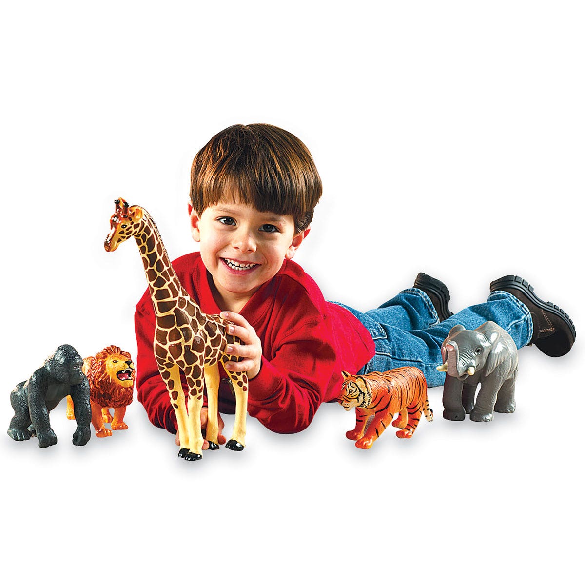 SB41632-Learning Resources® Jumbo Jungle Animals - Set of 5
