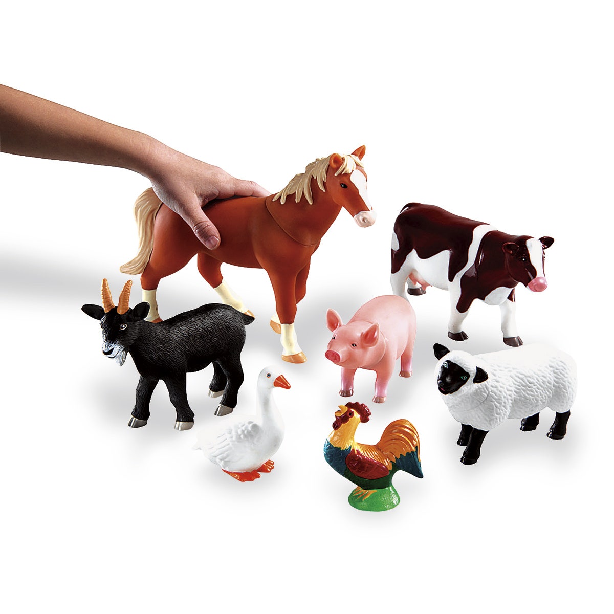 SB41633-Learning Resources® Jumbo Farm Animals - Set of 7
