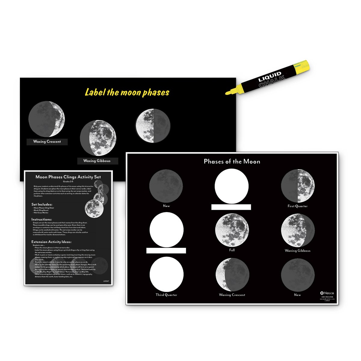 SB44373-Moon Phases Cling Activity Set