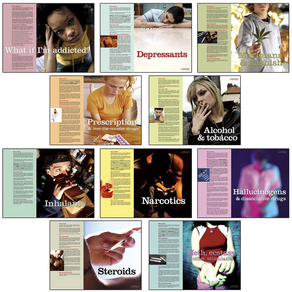 SB44924-Drug Abuse Prevention Posters - 18 in. x 24 in. - Set of 10