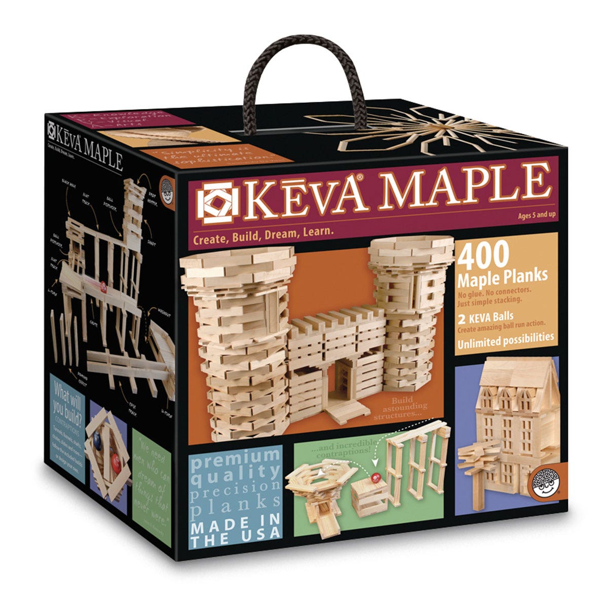 SB46105-KEVA® Maple Wooden Plank Construction 400-Piece Set