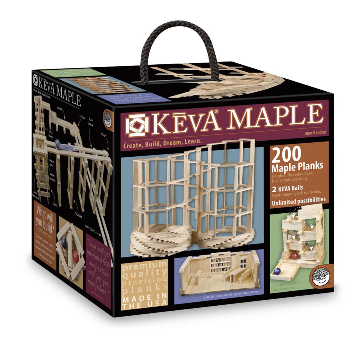 SB46106-KEVA® Maple Wooden Plank Construction 200-Piece Set