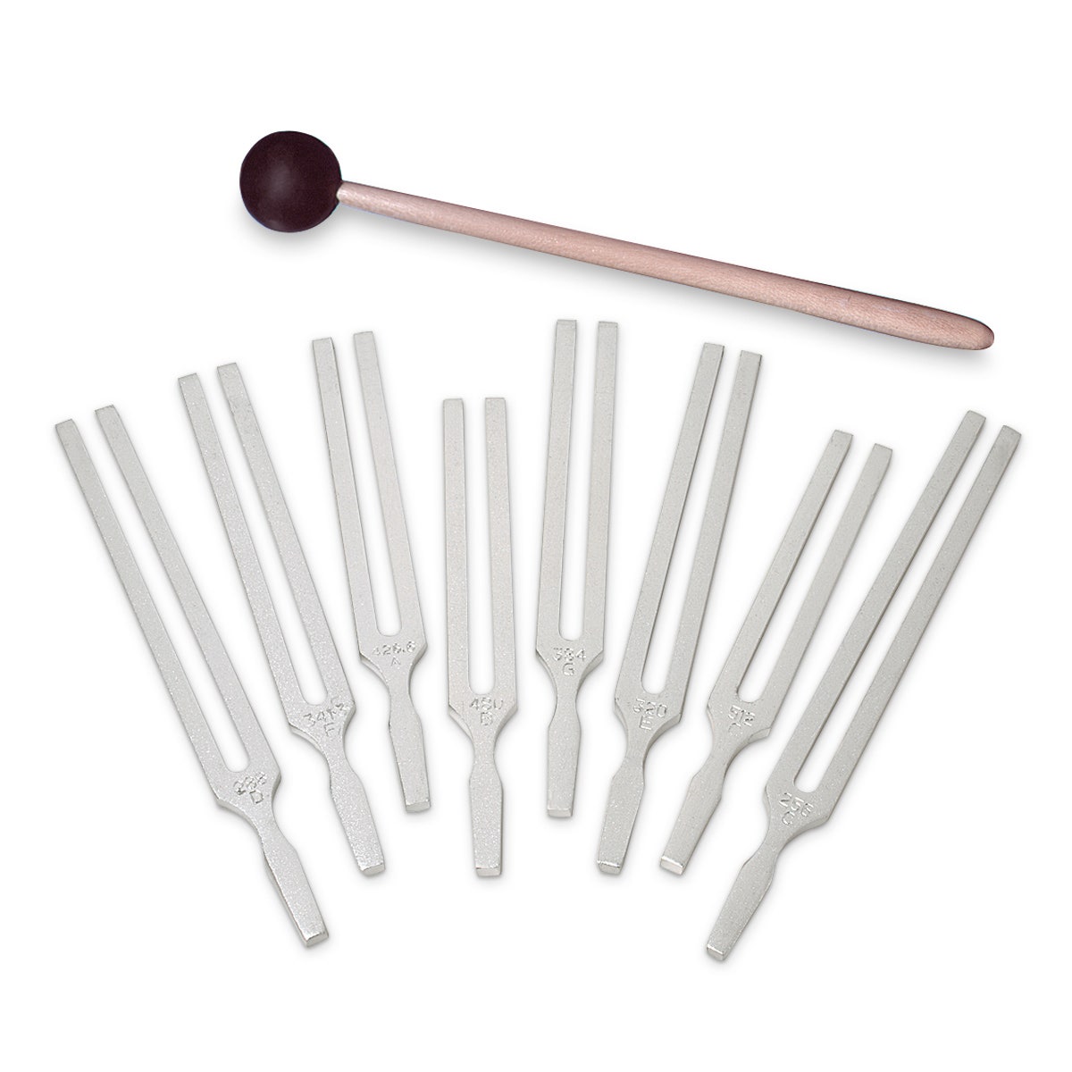 SB48580-Economy Set of 8 Tuning Forks with Mallet