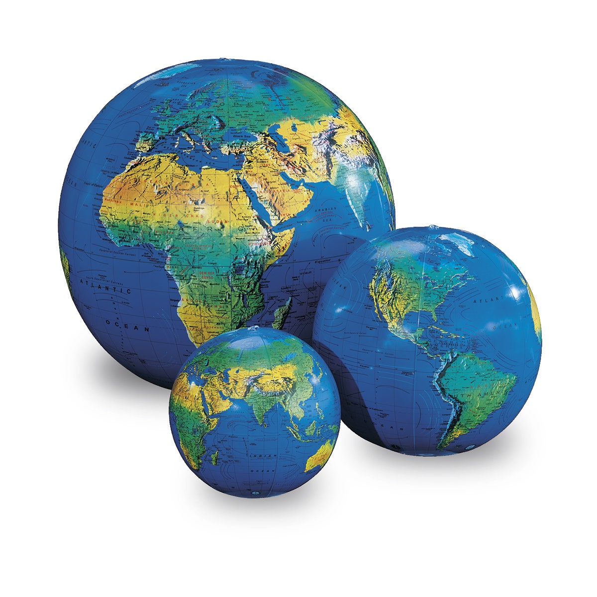 X0000SB49723-Topographical Inflatable Globe