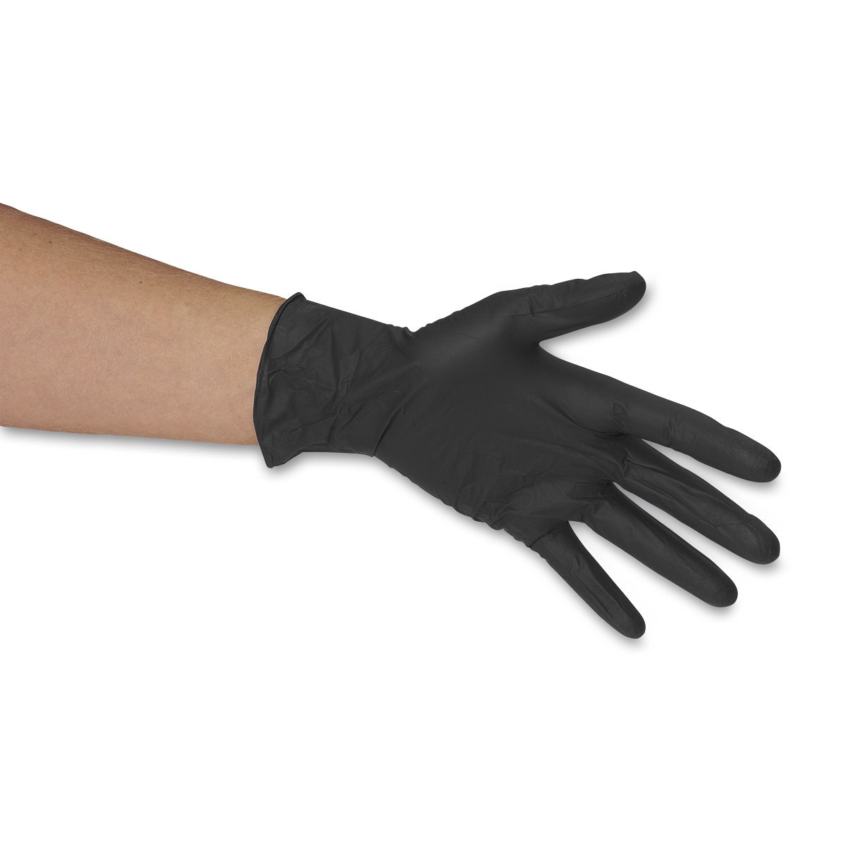 X0000SB49977-Black Nitrile Powder-Free Exam Gloves