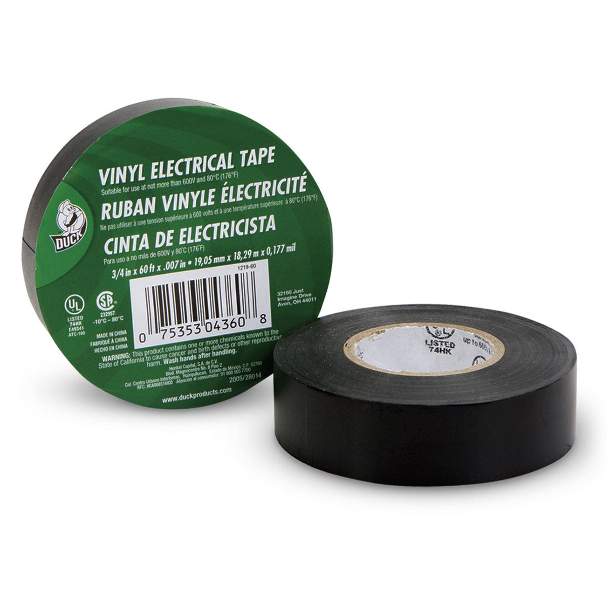 SB50541-Tape, Electric, Black, 3/4 in. x 60 ft.