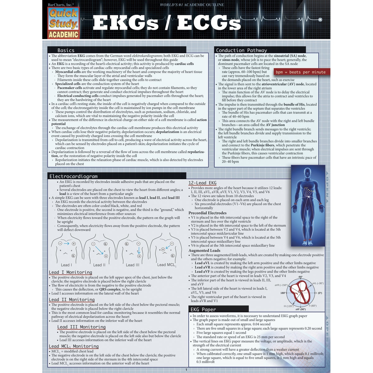 SB50865-QuickStudy® EKG/ECG Guide