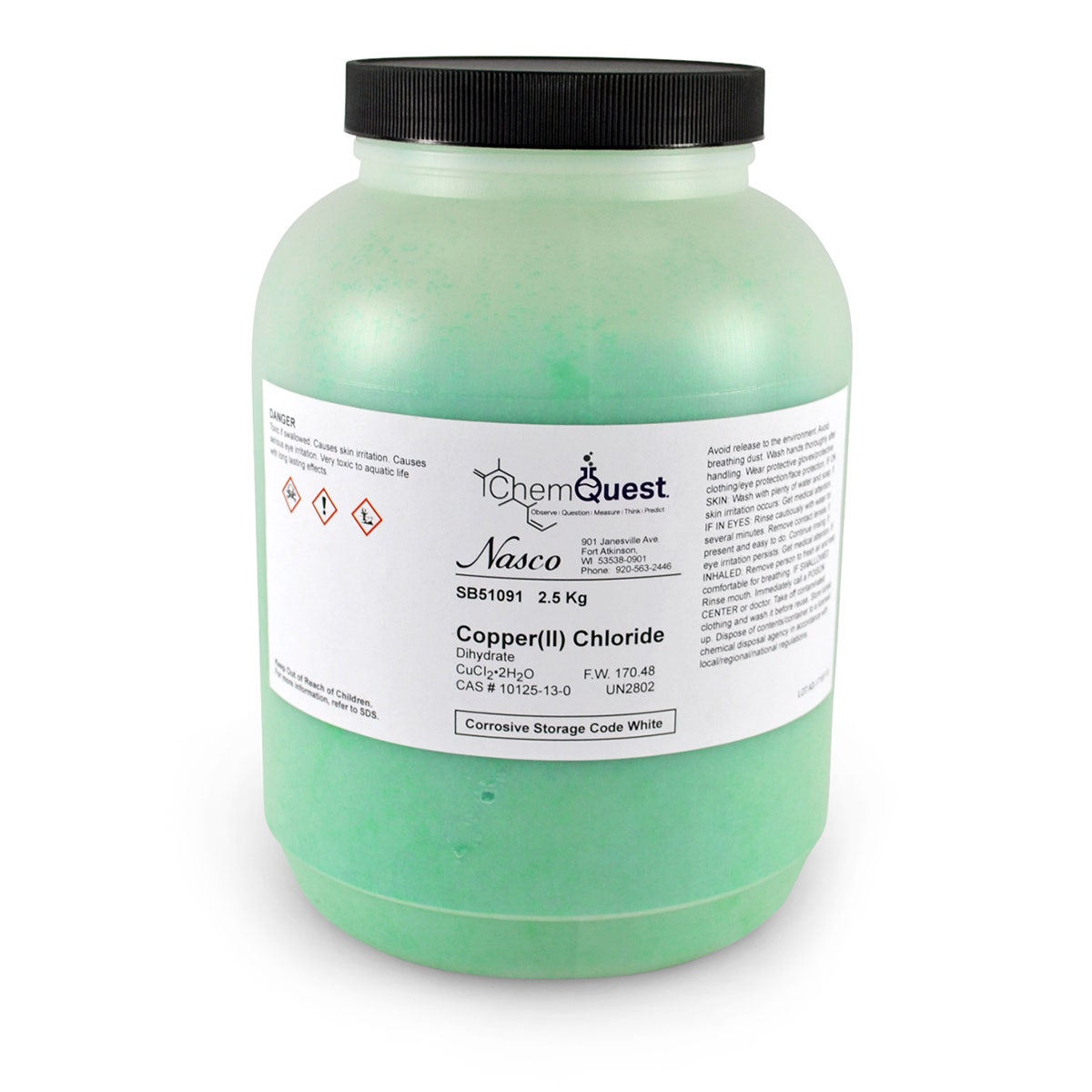 SB51091-Copper, (II) Chloride, Dihydrate - 2.5 kg