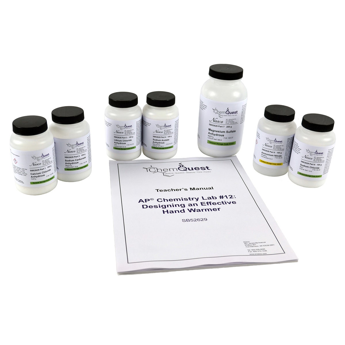 SB52629-Nasco AP® Chemistry Lab #12: Designing an Effective Hand Warmer