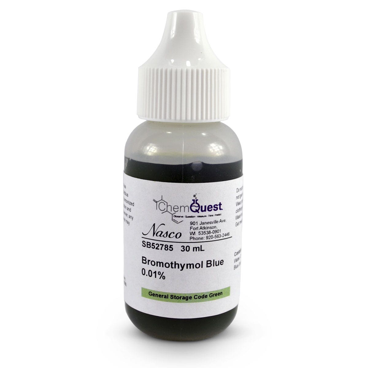 SB52785-Bromothymol Blue - Lab Grade - 0.01% Solution - 30 ml