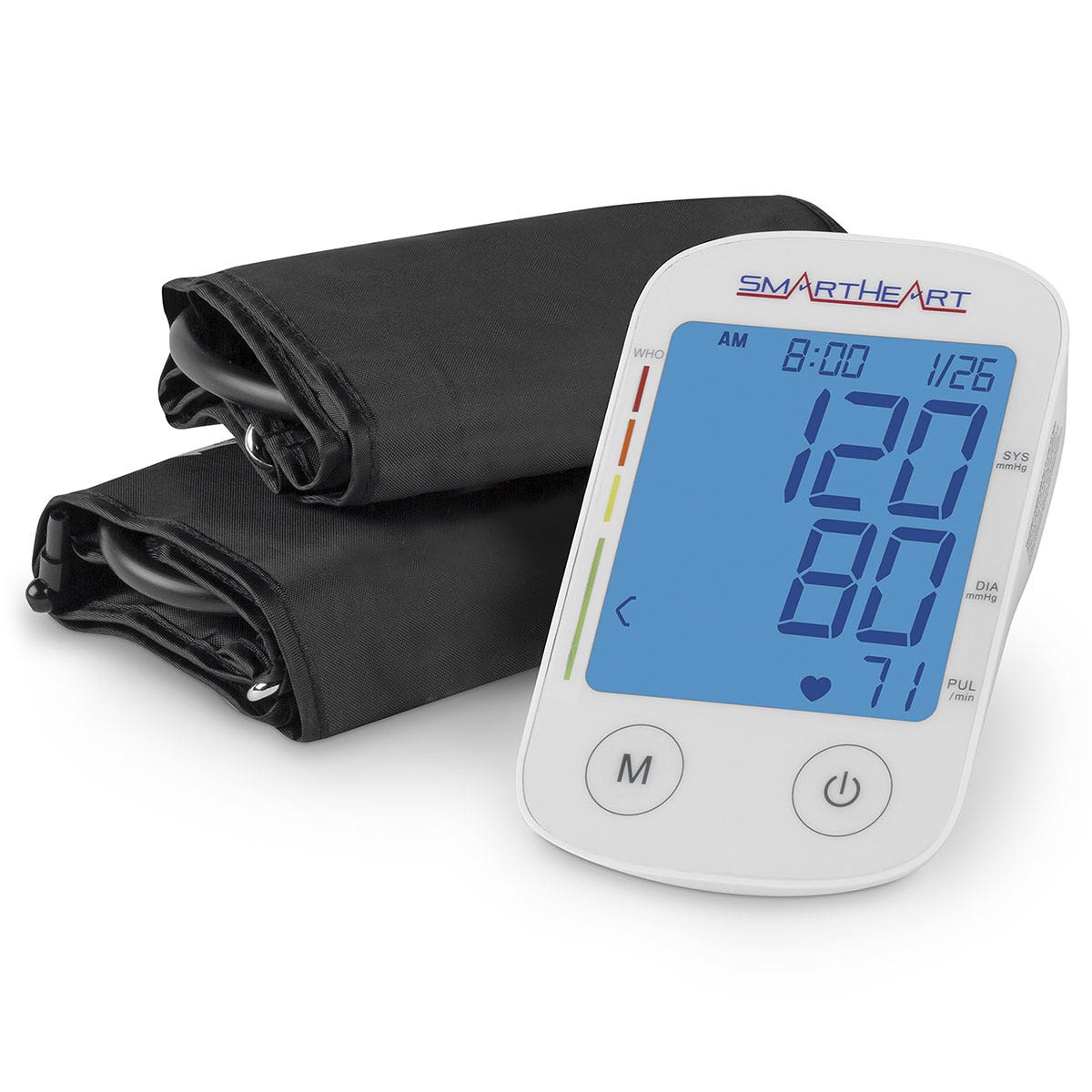 SB52831-SmartHeart Automatic Digital Blood Pressure Monitor - Arm Monitor with Adult and Large-Adult Nylon Cuff