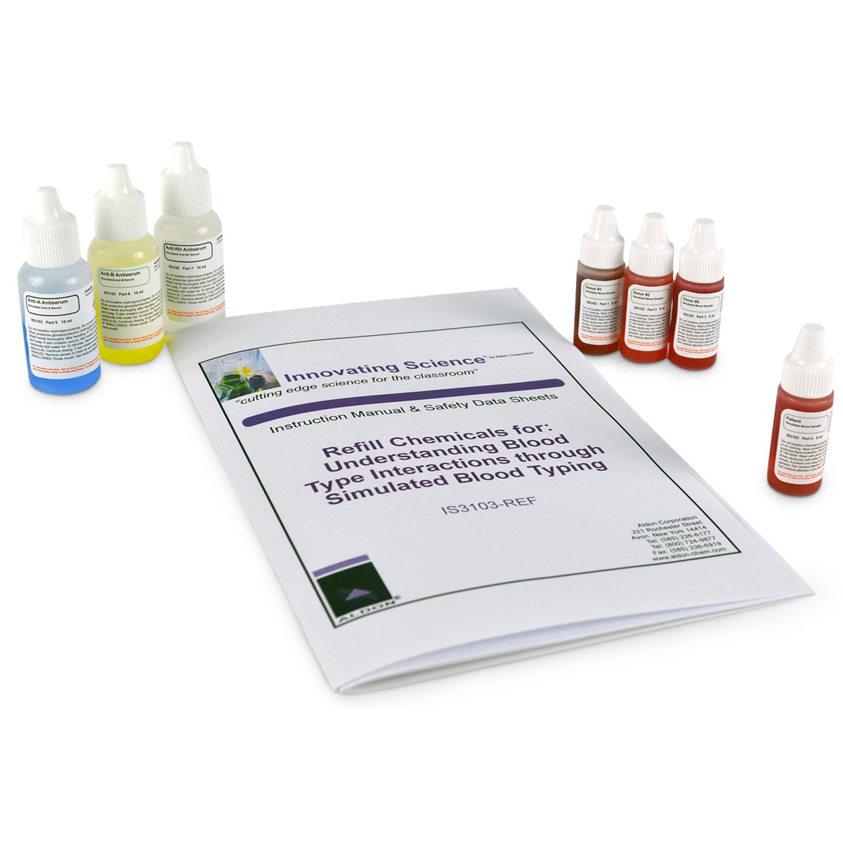 SB53119-Understanding Blood Type Interactions Through Simulated Blood Typing Kit Refill