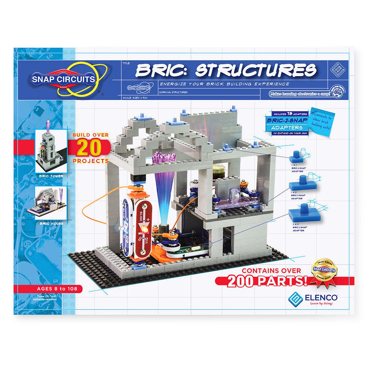 SB53348-Snap Circuits® Bric: Structures Kit