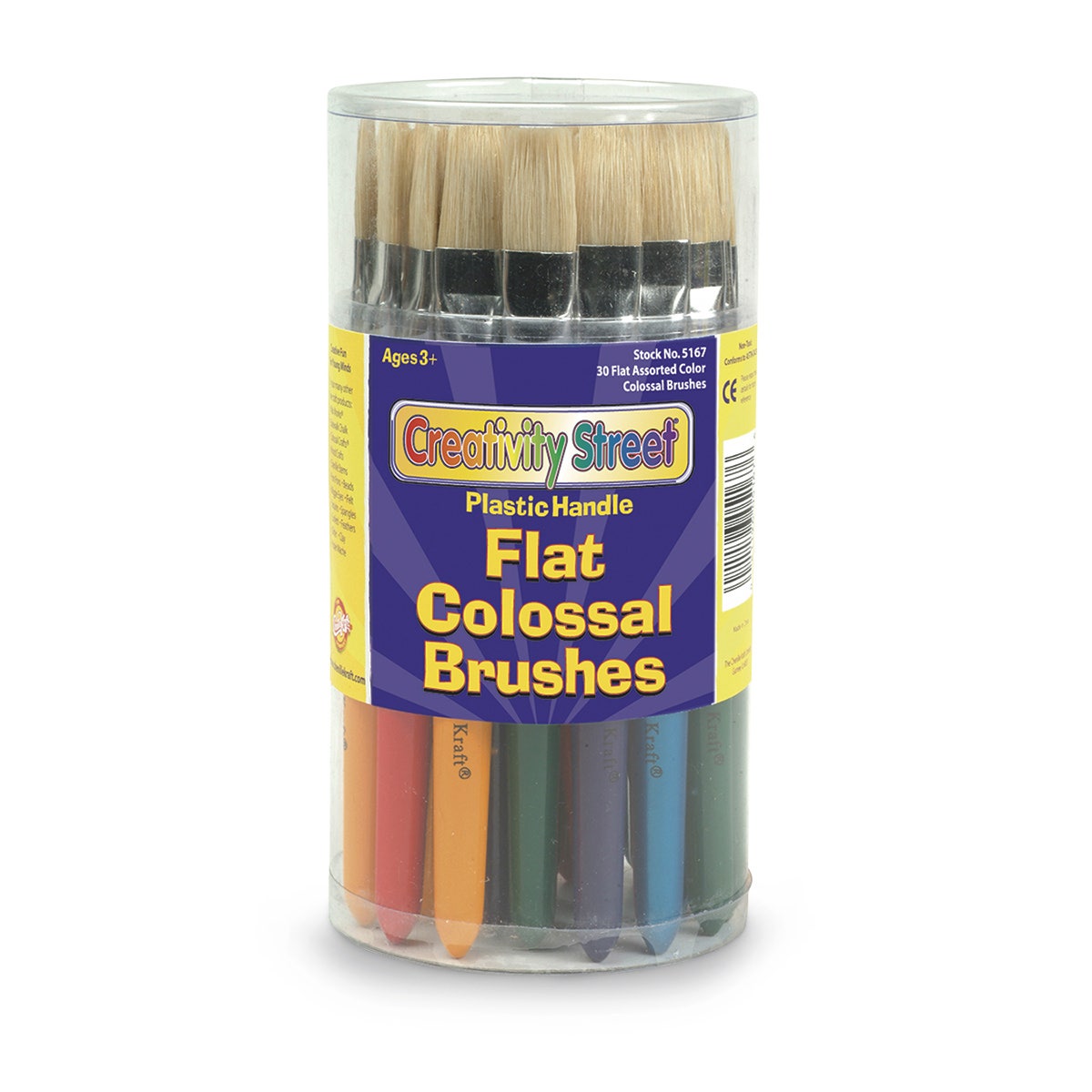 X0000SN01283-Pacon Flat Plastic Colossal Brushes