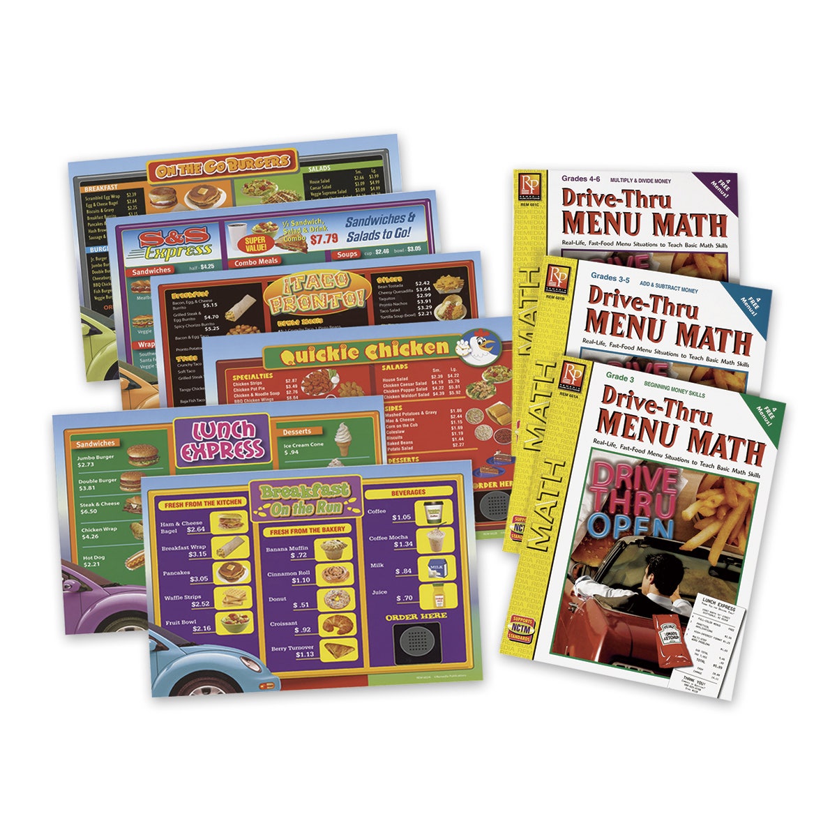 SN31499-Drive-Thru Menu Math - Classroom Pack