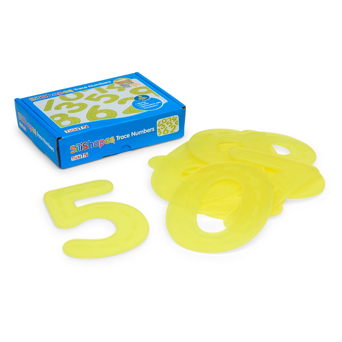 SN37077-SiliShapes® Numbers and Alphabet - Trace Numbers