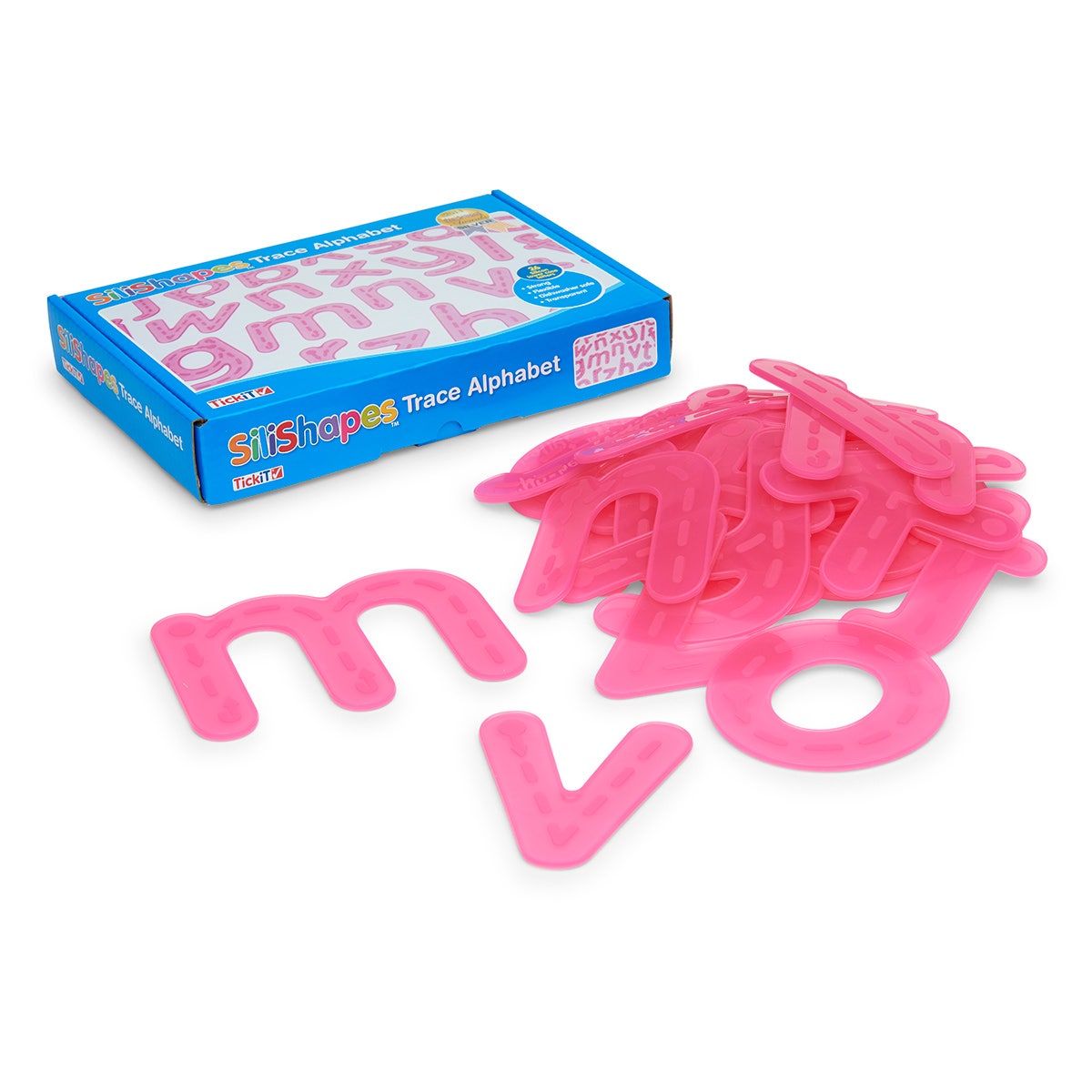 SN37078-SiliShapes® Numbers and Alphabet - Trace Alphabet