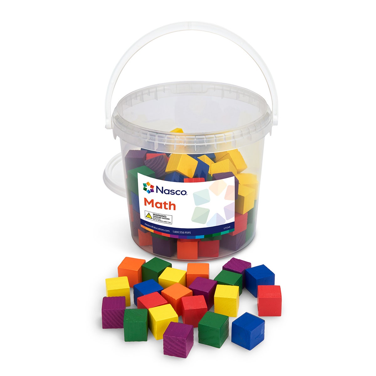 TB11239-1 in. Wooden Color Cubes - Set of 102