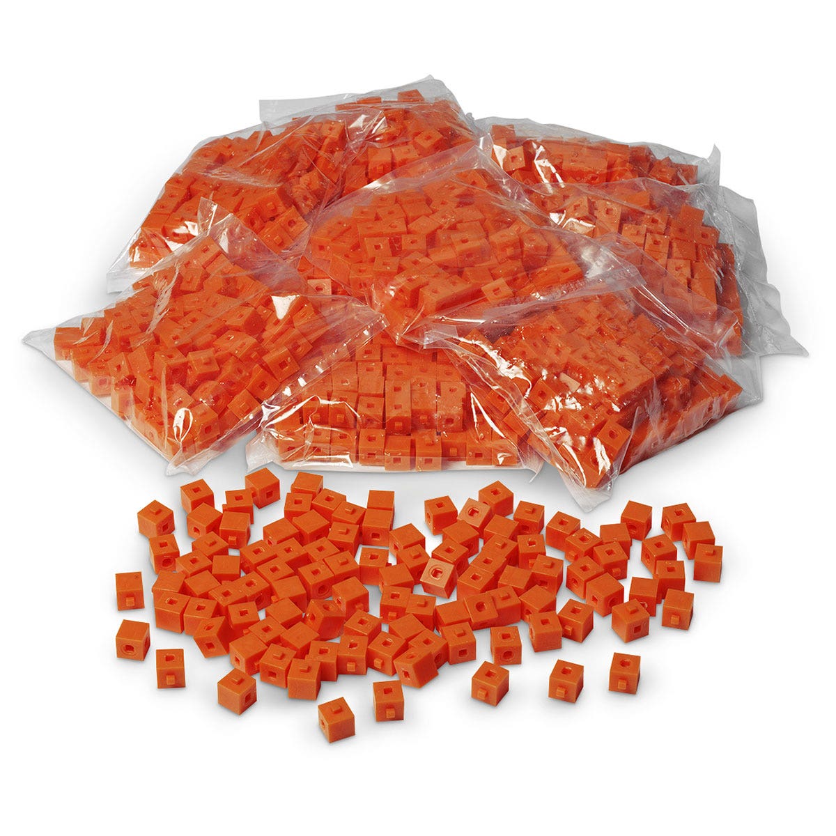 X0000TB14398-Orange Interlocking Base 10 Blocks