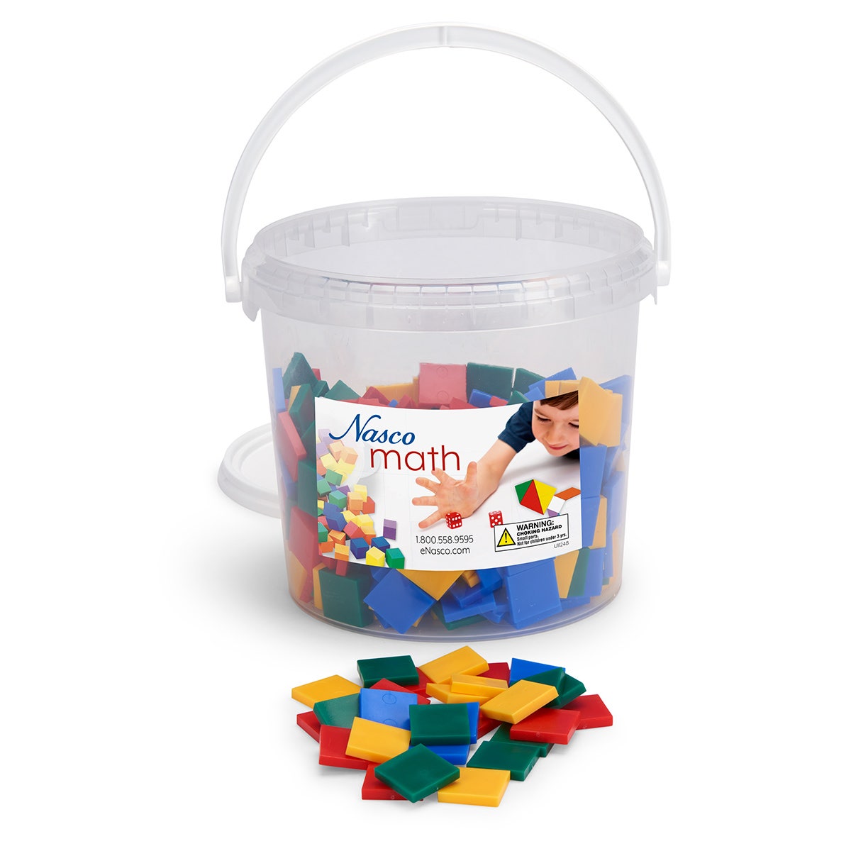 TB15157-Plastic Square Color Tiles