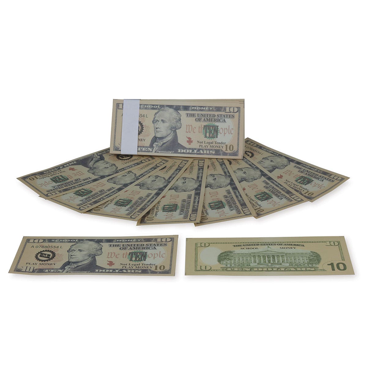 TB15825-$10 Paper Bills - Pkg. of 100