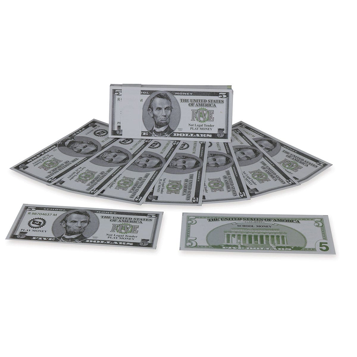 TB15826-$5 Paper Bills - Pkg. of 100