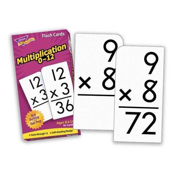 TB16220-Multiplication 0-12 Skill Drill Flash Cards