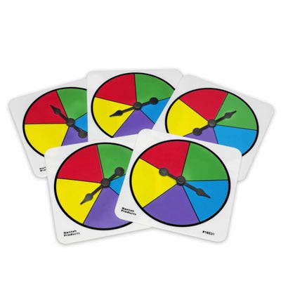 TB16531-Five-Color Spinners - Pkg. of 5