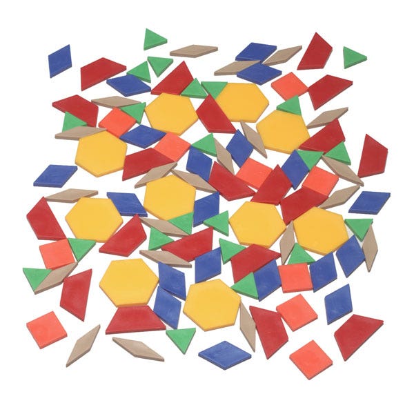 TB16952-Pattern Blocks - Plastic - 0.5 cm