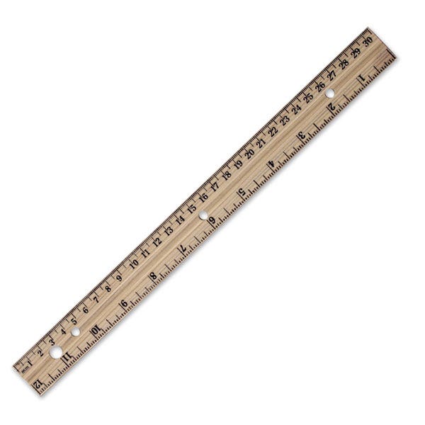Hardwood Ruler - Nasco Education