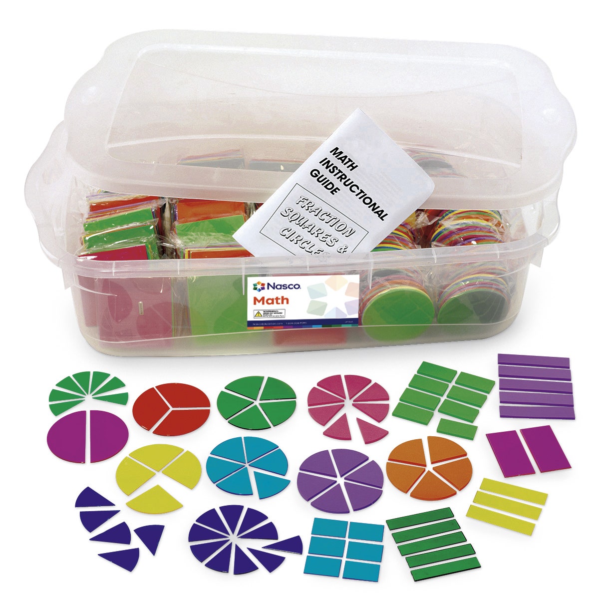 TB17942-Foam Fraction Circles & Squares Class Set