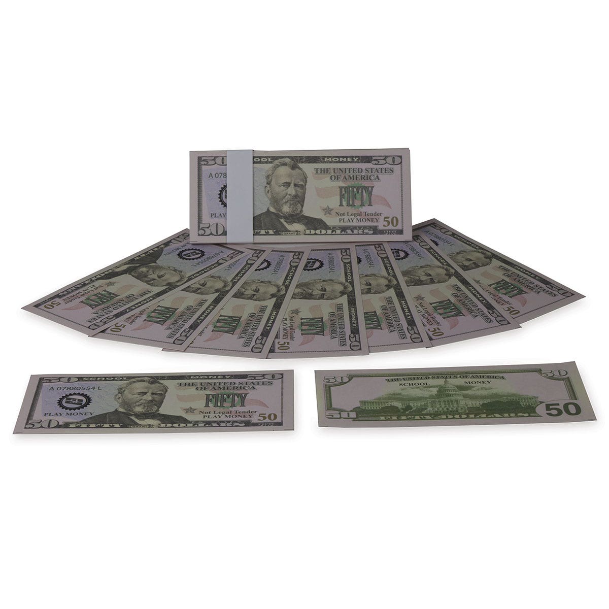 TB18719-$50 Paper Bills - Pkg. of 50