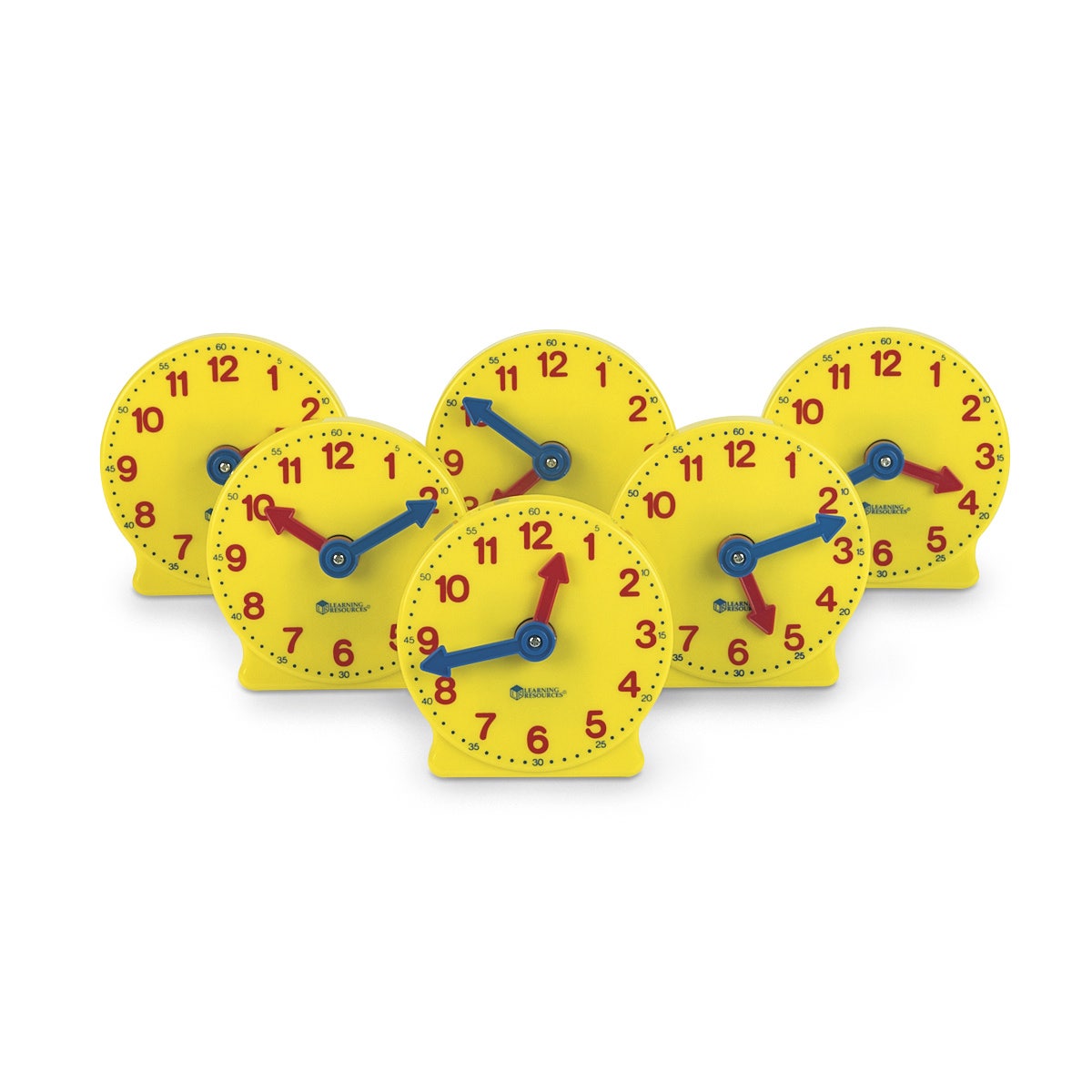 TB18818-Big Time™ Learning Geared Mini Clocks - Set of 6