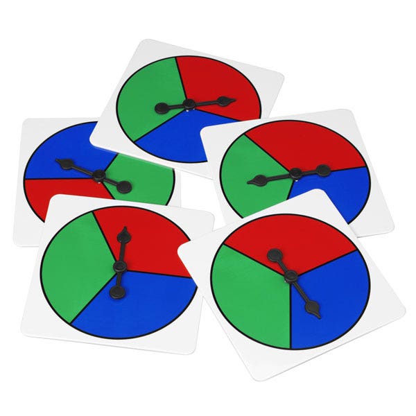 TB20148-Three-Color Spinners - Pkg. of 5