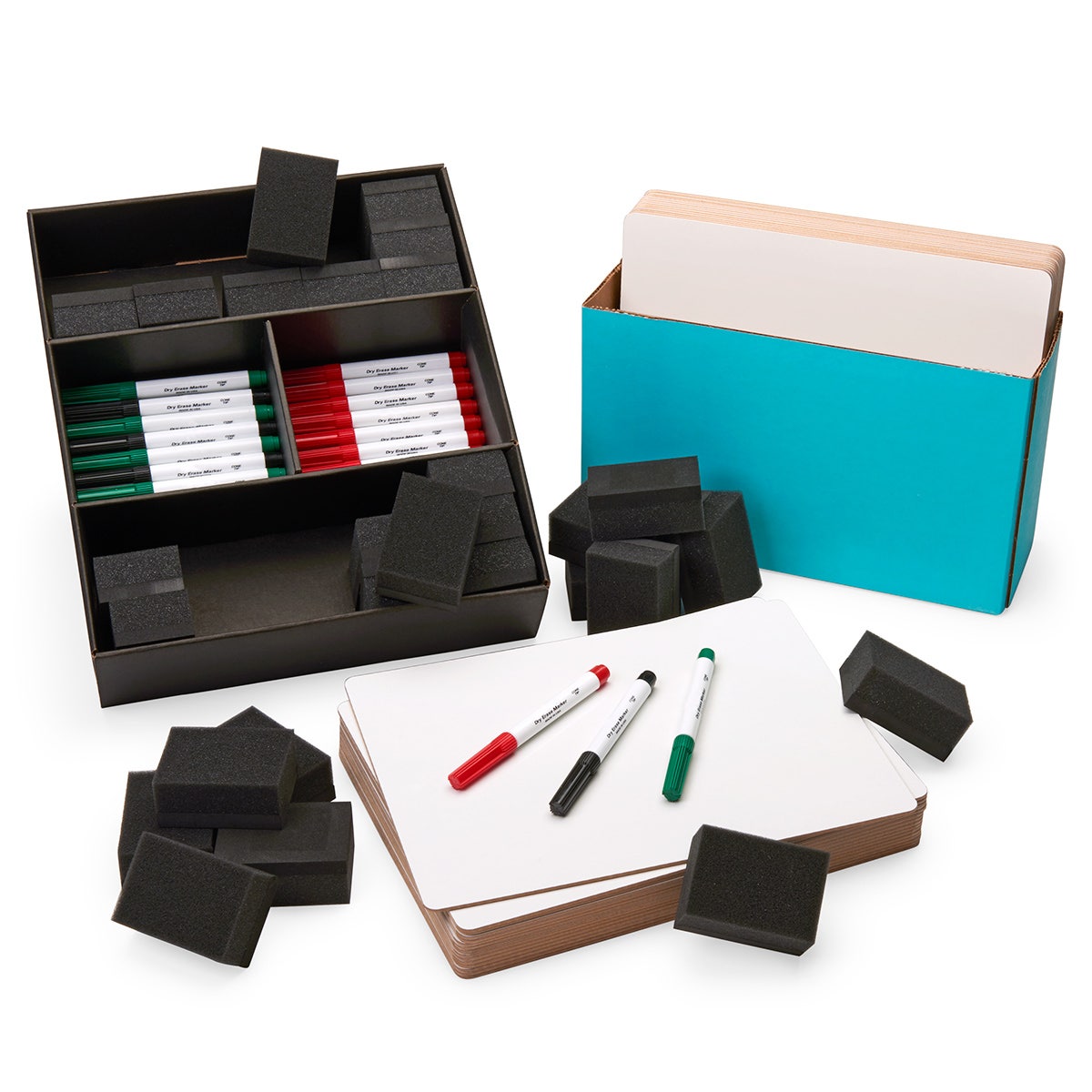 TB20267-Nasco Single-Sided Unlined Dry-Erase Board, 9 in. x 12 in. Classroom Kit