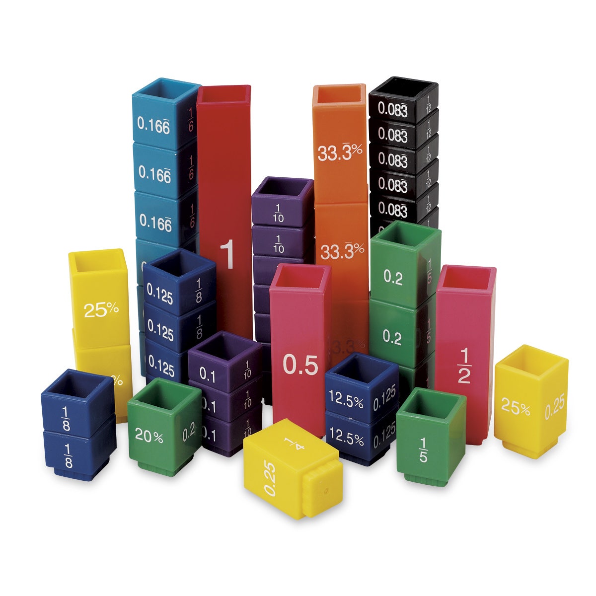 TB20718-Fraction Tower® Equivalent Fraction Cubes