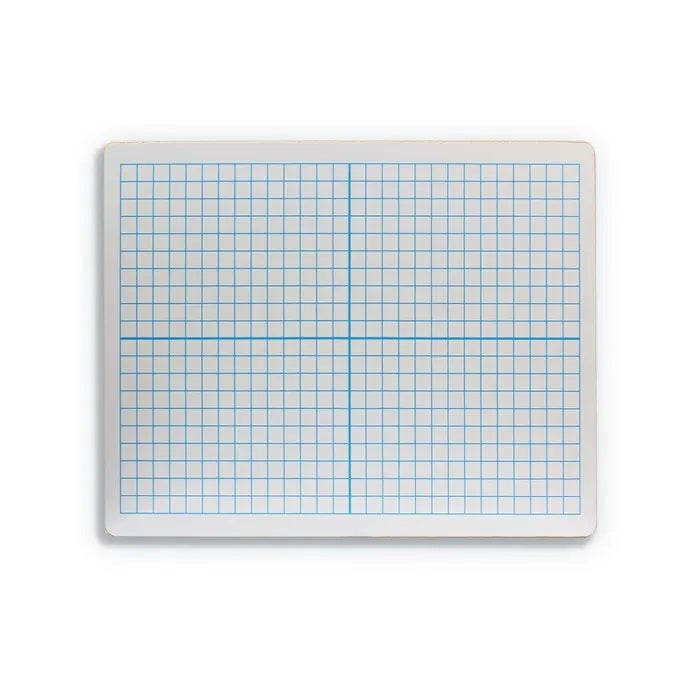 TB20815-Double-Sided Coordinate Grid Dry-Erase Board, 9 in. x 12 in.