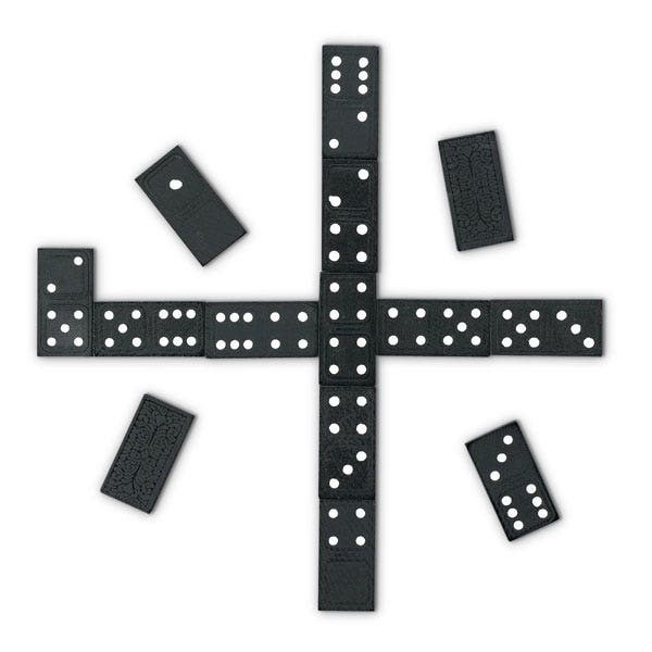 TB22324-Double-Six Wooden Dominoes - Bucket of 840