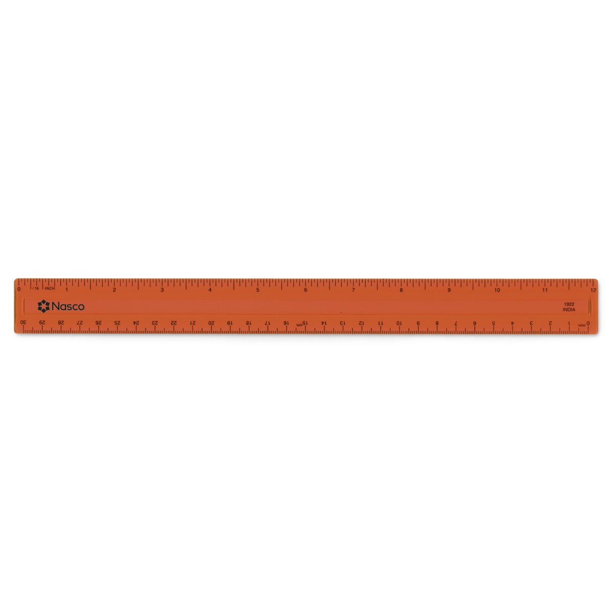 TB23602-Clearview 12 in. Orange Ruler with 1/16 in. Scale
