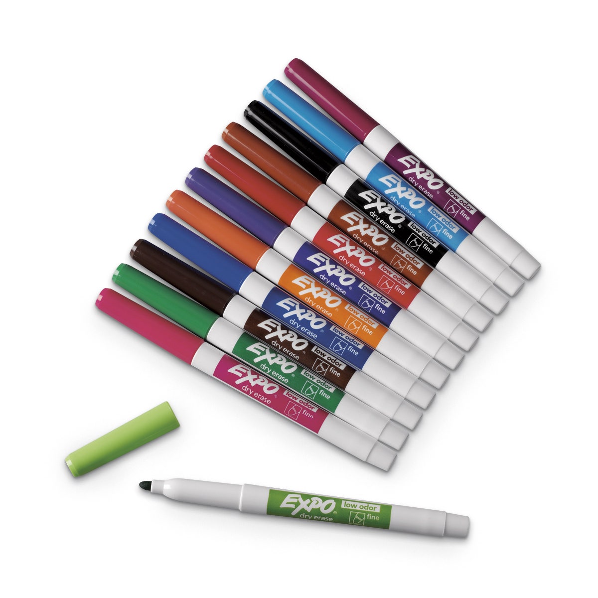 TB24579-EXPO 2® Low-Odor Classroom Pkg. of 12 - Assorted Colors - Fine Tip