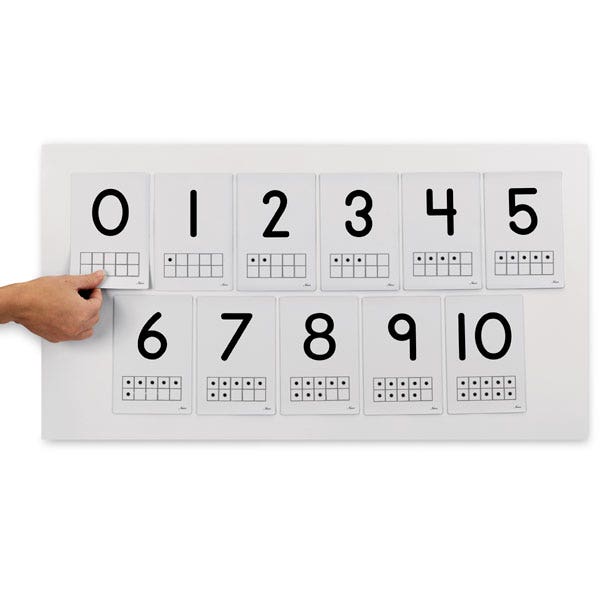 TB24581-Nasco Ten Frames Magnetic Number Cards