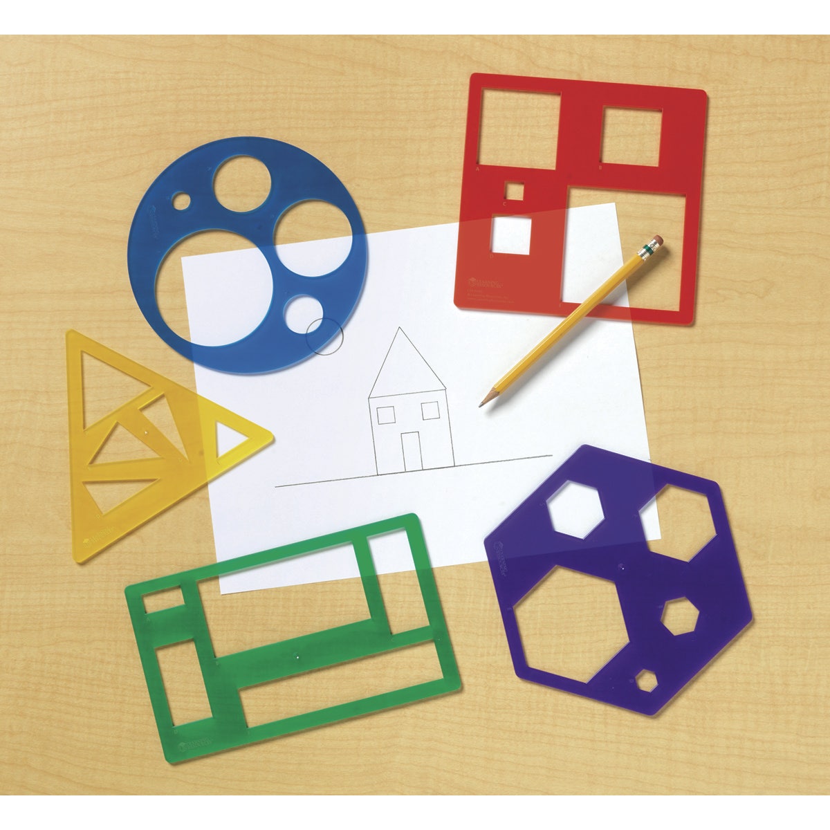 TB24928-Learning Resources® Primary Shapes Template Set