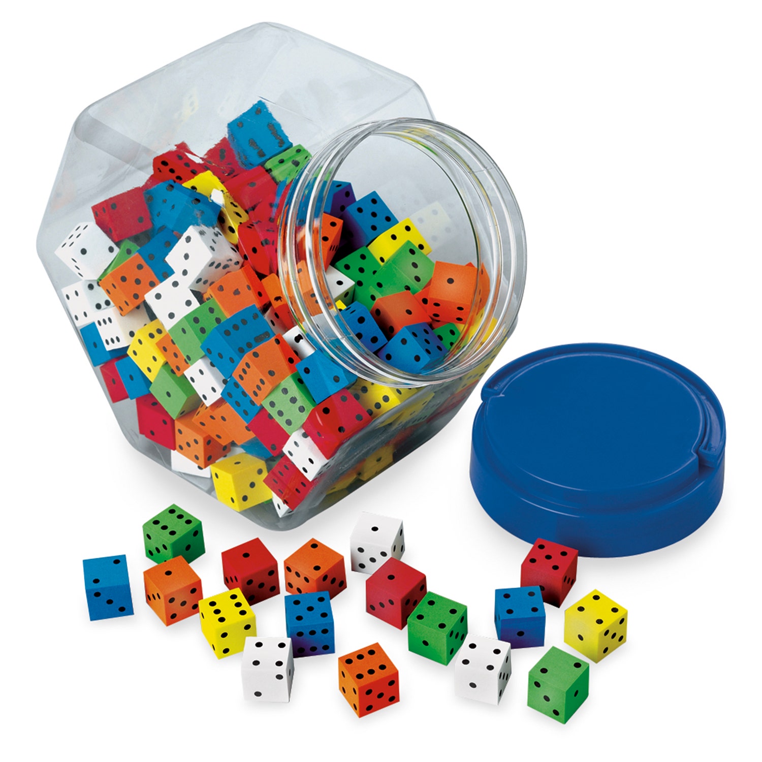 TB25115-Foam Dot Dice - Set of 200 - 5/8 in.