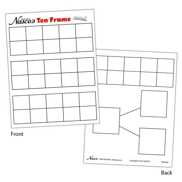 TB25359-Nasco Ten Frame Student TearPad™