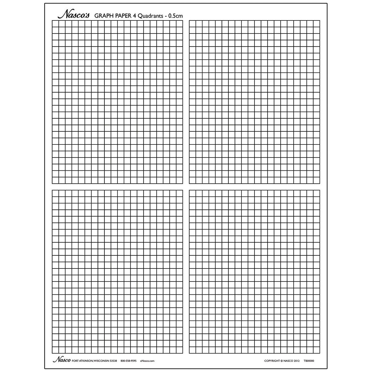 TB25362-Nasco Graph Paper, 1/2 cm Squares