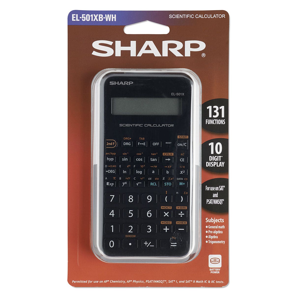TB25616-Sharp® EL-501X Basic Scientific Calculator